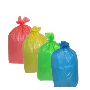 Sacs poubelle en polyéthylène 420 + 200(x2) x1100 130L Lot de 100 pièces - plusieurs couleurs (1)
