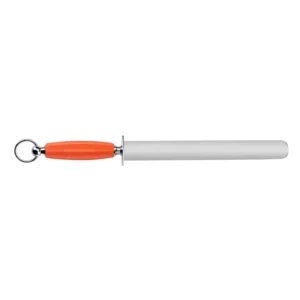 Fusil à aiguiser classic Fischrom - manche plastique soft orange - mèche ovale (extra large ) - 28 cm Fischer