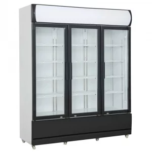 Refrigerateur 3 portes battantes en verre 1600x610x1973mm