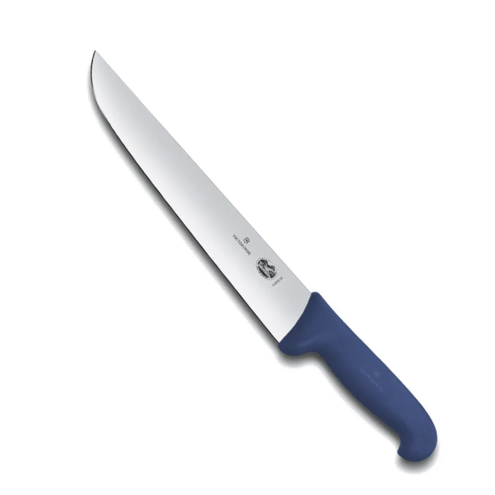 couteau-de-boucher-a-decouper-manche-fibrox-bleu-lame-inox-28-cm-victorinox