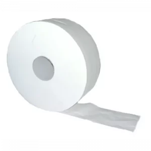 Papier toilette rouleau géant blanc 2 plis 380m prédécoupé 8,5x17,5 cm certifié Ecolabel (Colis de 6 rouleaux) PAREDES