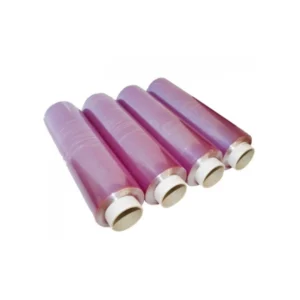 Film alimentaire étirable recharge - 500 m - en plastique PVC - Violet - 4 pièces