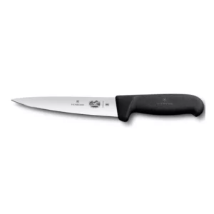 Couteau à saigner et désosser - 12 cm - manche noir Victorinox