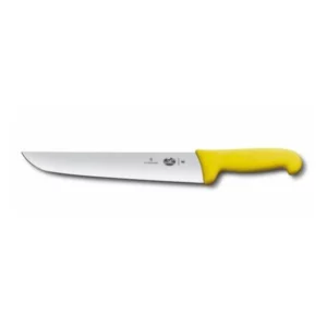 Couteau de Boucher - Lame de 20 cm - Manche Fibrox Jaune ou Noir Victorinox