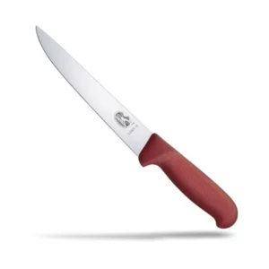 couteau à saigner et désosser - 18 cm - manche rouge Victorinox 1