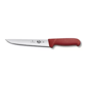 couteau à saigner et désosser - 18 cm - manche rouge Victorinox