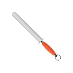 Fusil à aiguiser classic Fischrom - manche plastique soft orange - mèche ovale (extra large ) - 28 cm Fischer 1